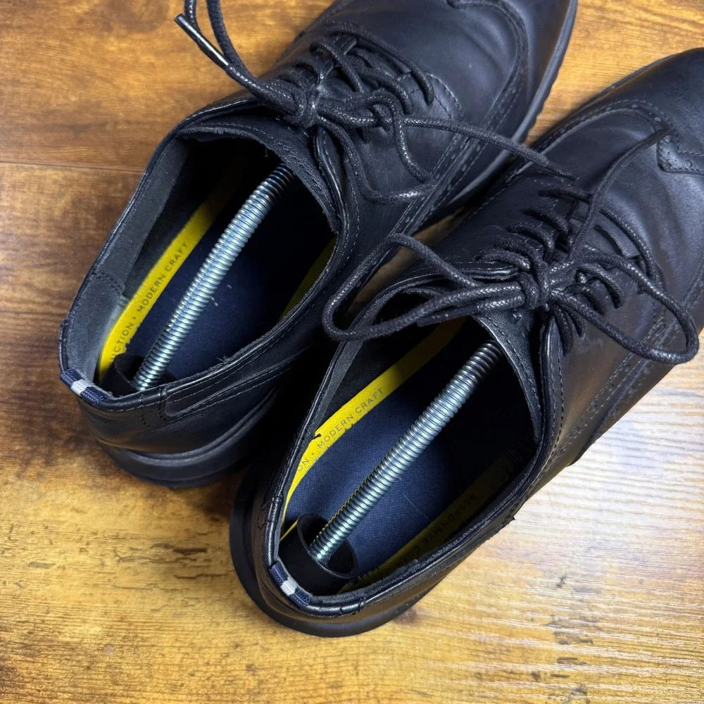 Cole Haan Grand Wingtip C36938 Black Leather Oxford Mens 13M